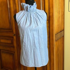 Ruffled Collar sleeveless top
